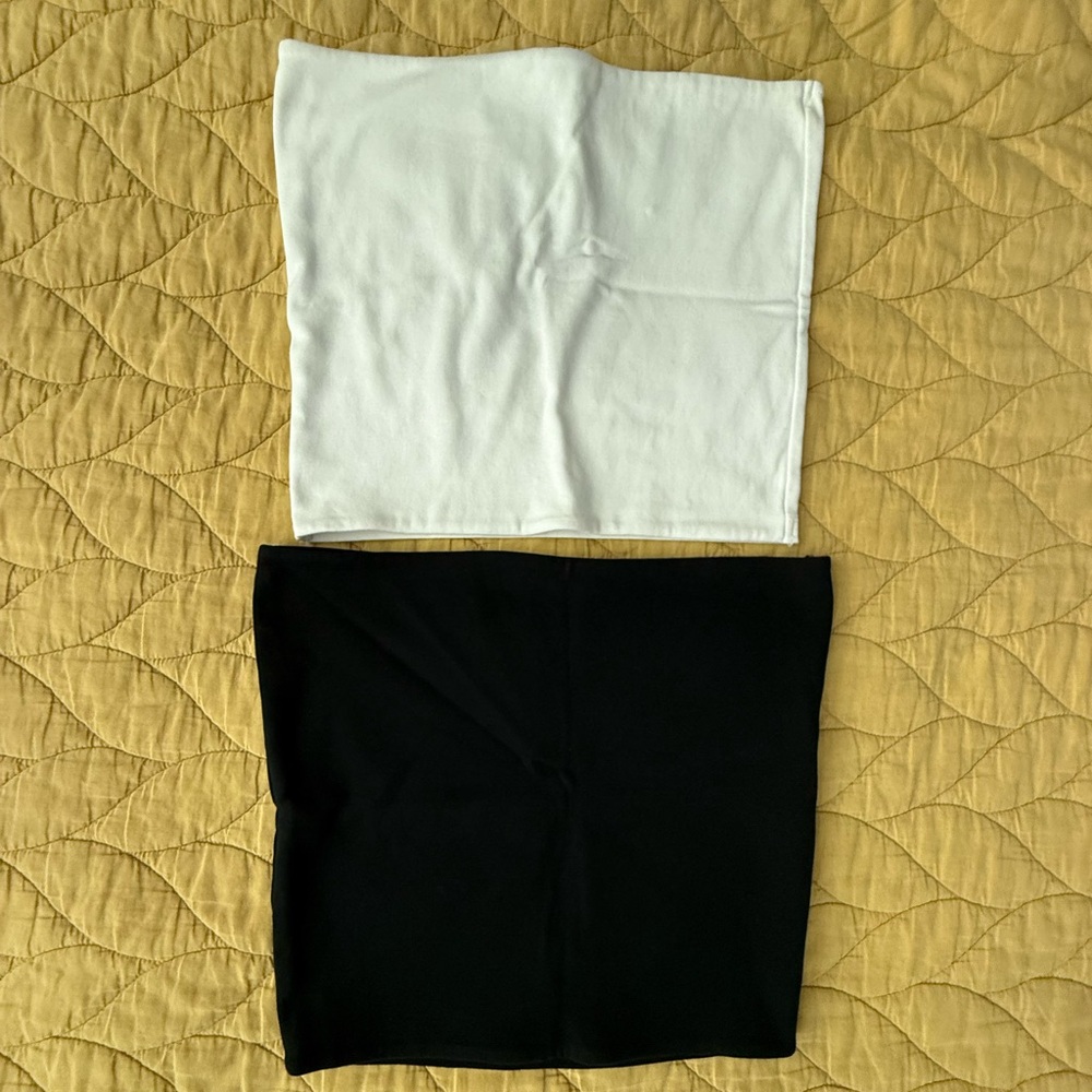 3 pcs - Zara Women's Crop Tops - White, Black, Gray - Picture 4 of 6